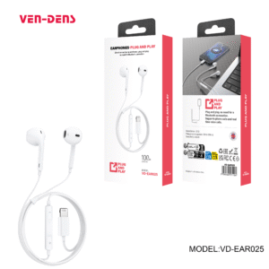 Vendez Plug & Play Lightning Earphones